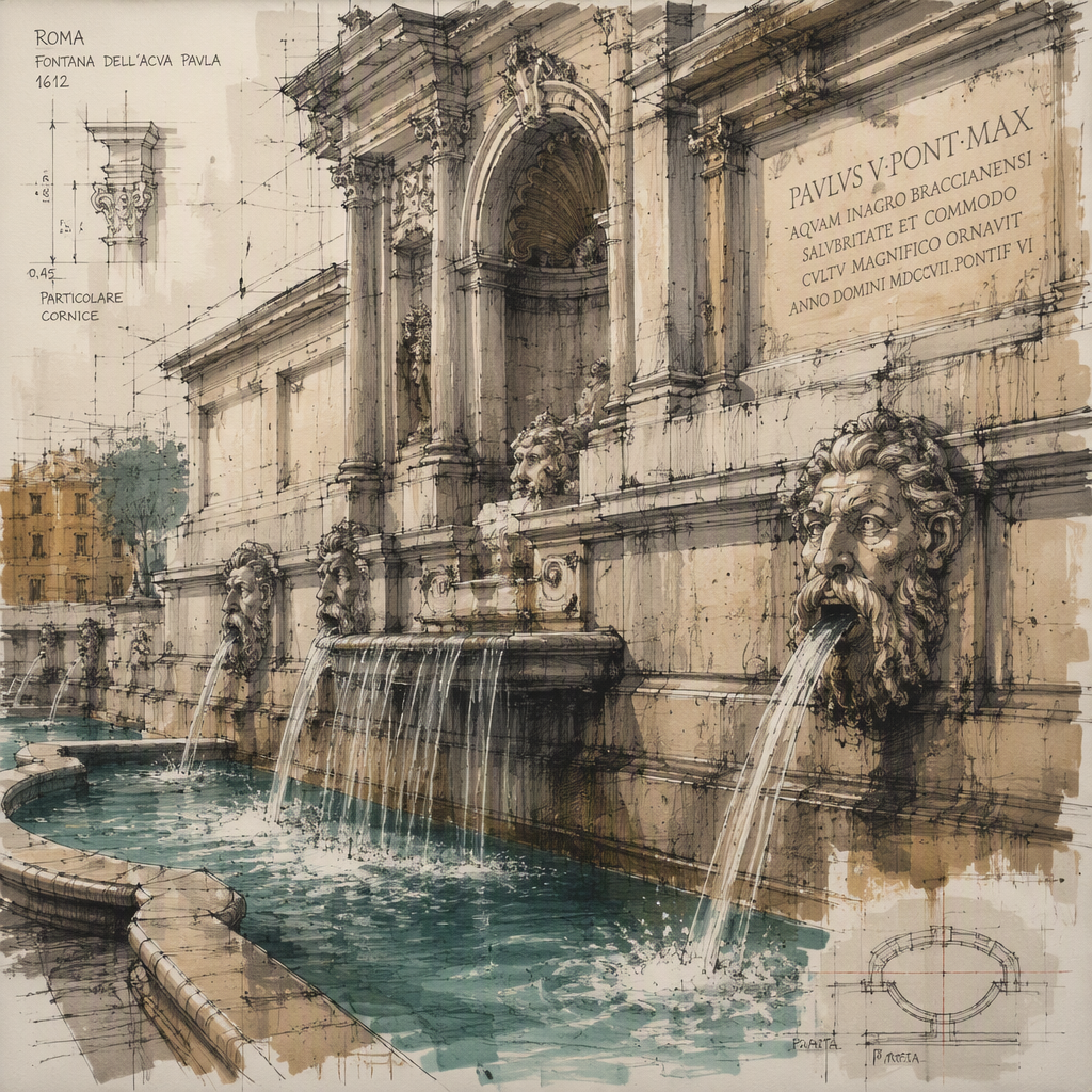 Millenniumsuihkulähde ja yksityiskohtaiset veistokset