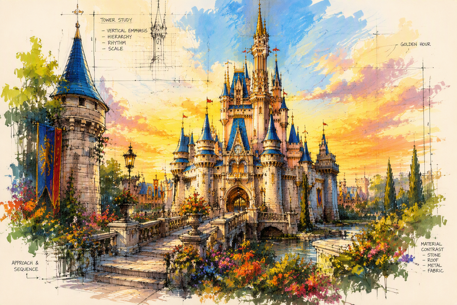 Tuhkimon linna Walt Disney Worldin puistossa
